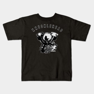 Knucklehead Motorcycle Engine Kids T-Shirt